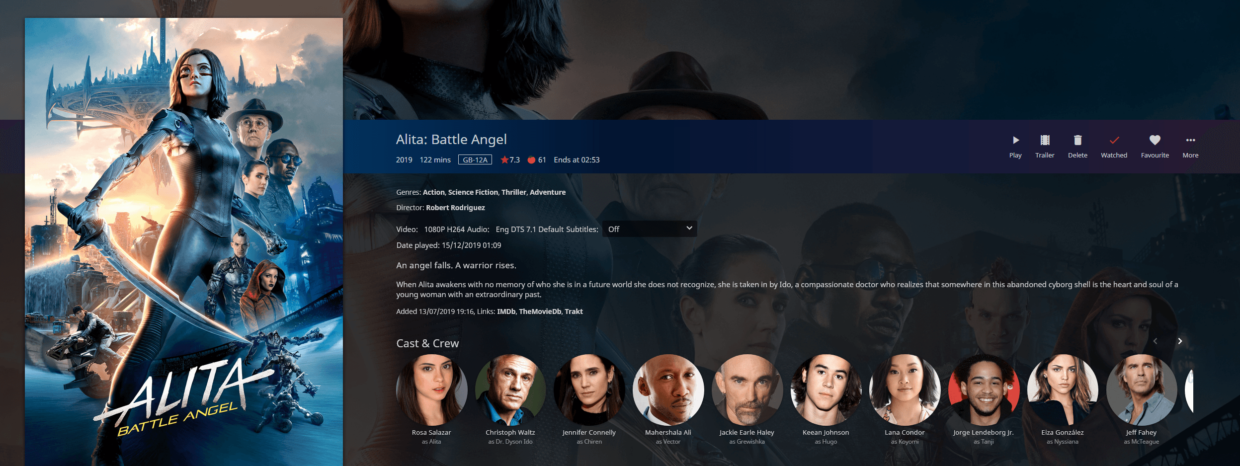 Jellyfin media UI excerpt reminiscent of console or TV clients.