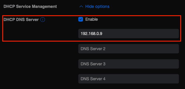 Example DHCP reservations table from router documentation bundled with Pi-hole networking guides.